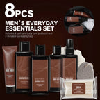 Bath Gift Sets for Men, 8 Pcs Luxury Spa Gift Basket Body Care Wash for Christmas Holiday Birthday