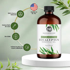 100% Pure Natural Undiluted Eucalyptus Essential Oil (4Oz) Premium Therapeutic Grade Aromatherapy