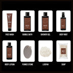 Bath Gift Sets for Men, 8 Pcs Luxury Spa Gift Basket Body Care Wash for Christmas Holiday Birthday
