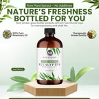 100% Pure Natural Undiluted Eucalyptus Essential Oil (4Oz) Premium Therapeutic Grade Aromatherapy