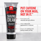 Caffeinated Shaving Cream - Shea Butter + Spearmint Antioxidant Shaving Cream with Caffeine - Clean Formula for a Hydrating, Redness Reducing + Irritation-Free Shave (7 Oz)